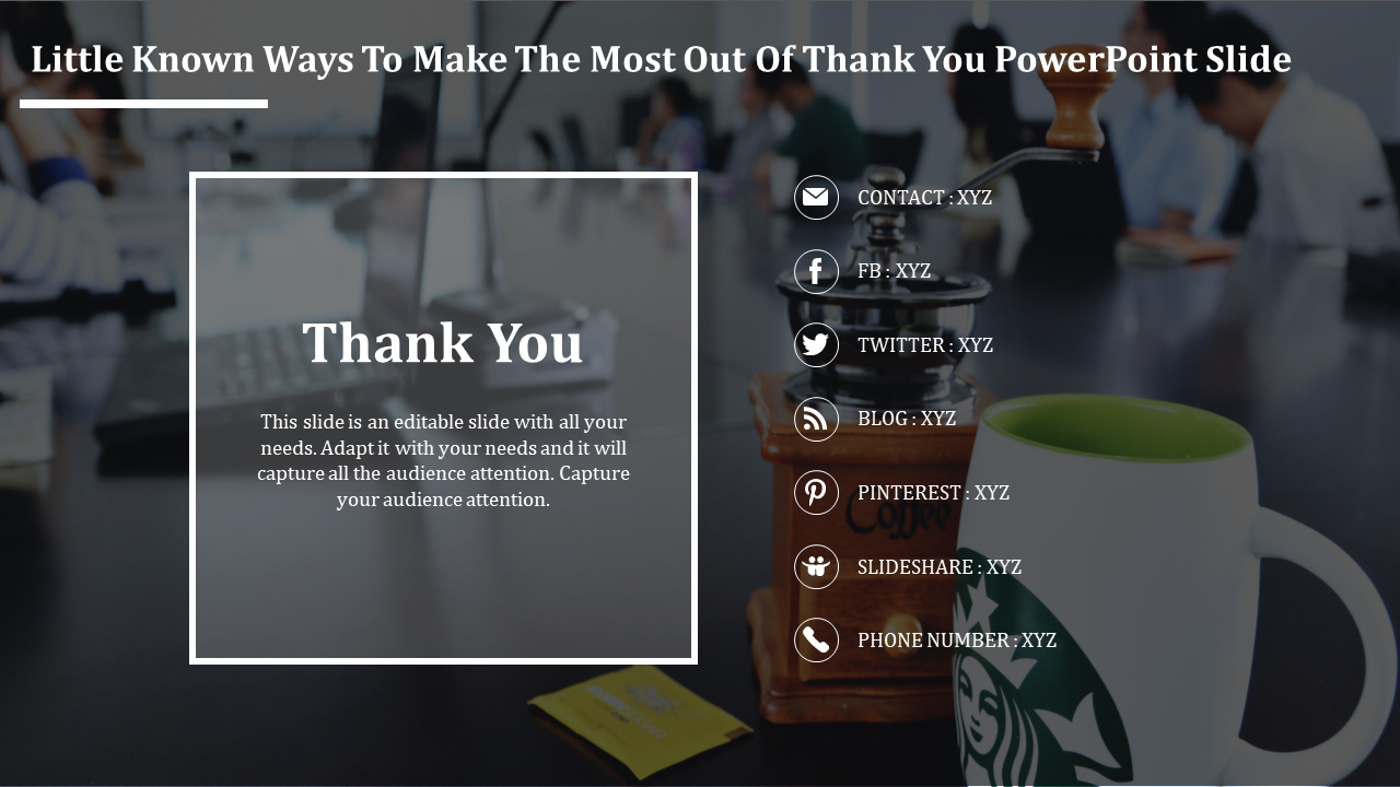 Free - Amazing Thank You PowerPoint Slide Presentation Template